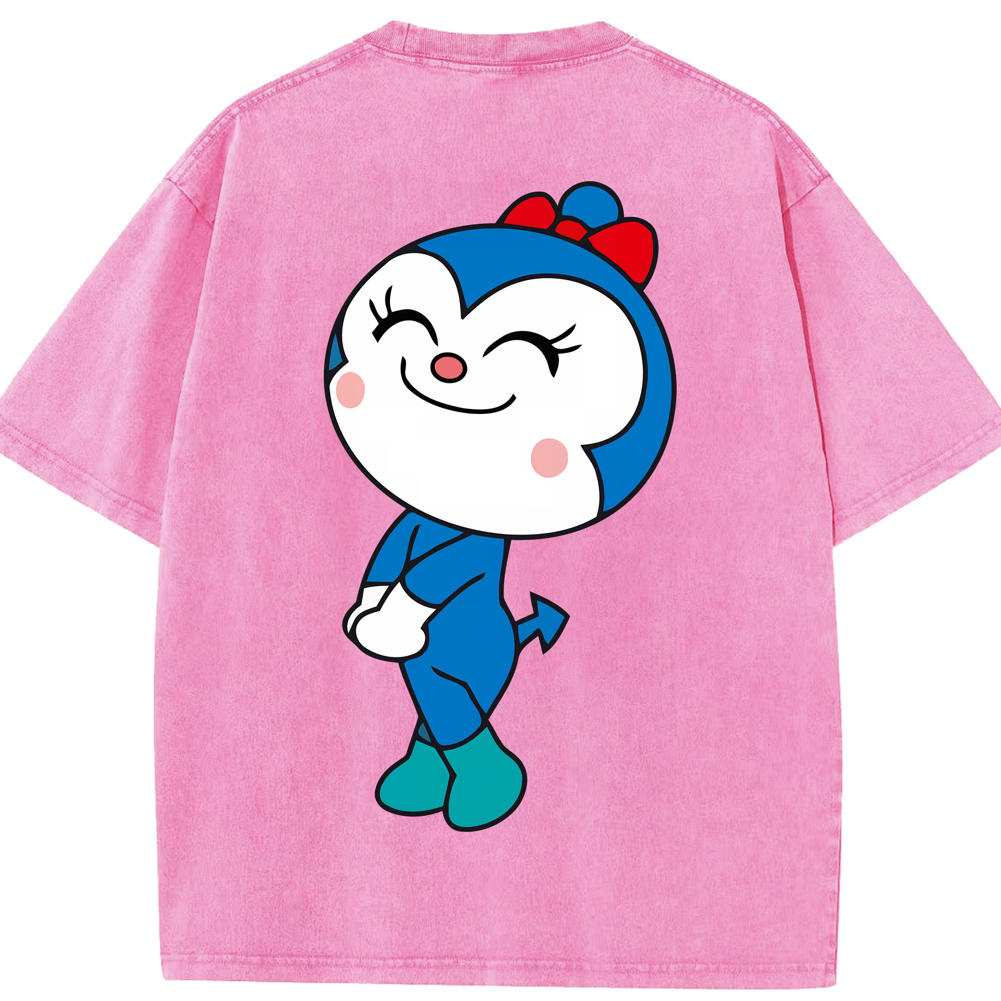 （画像用） アンパンマン Anpanman 綿100% ヴィンテージ風 半袖Tシャツ（背面プリント）